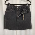 Levi's Levi’s Black High Rise Deconstructed Denim Mini Skirt Sz.29 NWT Photo 5