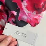 NWT Teri Jon by Rickie Freeman Floral Print Organza Cocktail Dress Photo 6