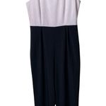 Hutch  Anthropologie Open-Back Jumpsuit size 12 black white one piece Photo 0