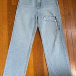 Oak + Fort Straight Leg Jeans  Cut-Out Blue Photo 2