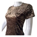 90’s Y2K Byer Too! California Short Sleeve brown velvet mini dress small​​​​​​​ Photo 7