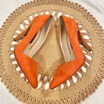 Alice + Olivia Dina Suede Pumps Orange Size EU 37.5 Photo 3