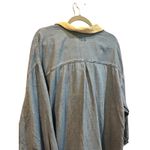 Vintage Kiko Mo Denim Shirt Corduroy Collar Button Up Long Sleeve Womens 24W Blue Photo 5