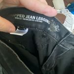 EXPRESS Stella cropped black jean leggings size 8 Photo 2