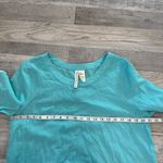 Forgotten Grace  aqua embroidered lace tunic 3/4 sleeve size medium D30 Photo 4