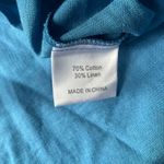 Shopbop O.P.T. Blue Linen Blend Mini Dress Women’s Small Ruffle Sleeve Square Neck Boho Photo 2