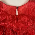 Vintage Lilia Smitty western dress juniors 9 /10 small red fringe cowgirl rodeo Size undefined Photo 4