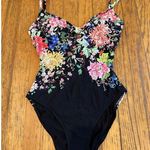 Johnny Was Metalli Notte Keyhole One-Piece Swimsuit Size XS New With Tags Floral Photo 3