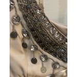 Vintage 90s Sue Wong Nocturne 100% Silk Beaded Dress Size 10 Tan Photo 8