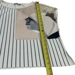 ZARA  Striped High Fashion Woman With Hat Abstract Sleeveless Blouse Top Artsy S Photo 7