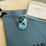 Samuel B. Sterling Silver Bezel Set Abalone Balinese Oval Ring, Sizes 6, NWT Photo 9