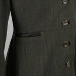 Vintage Jenne Maag Equestrian Wool Blend Blazer with Leather Trim Small Photo 5