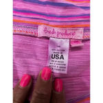Fresh Produce  Flamingo Pink Promenade Stripe Marina Midi Skirt Size Small Photo 4