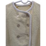 Vintage Terrycloth robe jacket double breasted beach pool vacation yellow medium Photo 1