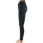 Old Navy  Rockstar Black Super Skinny High Rise Distressed Denim Jeans Pants Sz 4 Photo 1