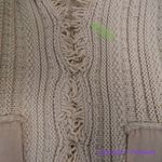 J.Crew NEW  Textured cable-knit lady jacket with fringe, color pale bone, size‎ M Photo 13