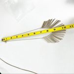 Loft  Spike Necklace Bar Bib Statement Runway Gold Tone Rhinestones Photo 4