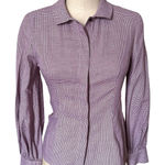 Maje NWT  Fitted Button Down Houndstooth Blouse Size 2/ Small Photo 0