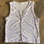 Derek Heart NWOT Purple Zebra Print Tank Top Photo 0