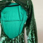 House Of CB  'Belle' Pine Green Sequin Maxi Dress‎ NWOT size S Photo 9
