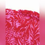 Women's Floral Print Frill Trim Shirred Knot Detail Pocket Sleeveless Romper Sm Pink Photo 3