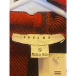FAVLUX red & navy blue cascade jacket with belt size S Photo 1