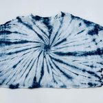 Rolling Stones Shirt cropped Women's Size M Divided White Cotton Band Tee Tie Dyed Cool Photo 5