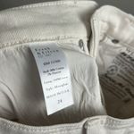 Frank & Eileen  Monaghan Jeans Women's 24 White Denim Mom Pants Raw Hem Photo 6