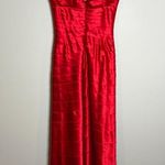 BCBG MaxAzria Y2K red strapless bandage style gown Photo 7