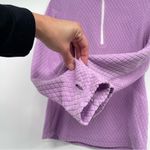 Tek Gear Quilted Fleece 1/4 Zip Pullover Women M Purple Thumbholes Turtleneck Photo 5