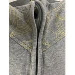 Lululemon Scuba Cotton Full Zip Up Hooded Jacket Grey Yellow Floral Size Small 6 Photo 13