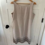 Eileen Fisher  Organic Linen Tank Dress with Sequined Hem. Size 14. Photo 5