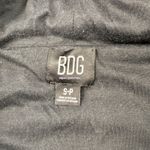 Urban Outfitters  BDG Hooded Cropped Teddy Jacket Size Small Black Cozy Basic Photo 6