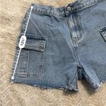 Denim Blue Women's Cargo Shorts Size M Photo 3