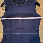 Ann Taylor  Dress Size 4 Womens Navy Blue Shift Career Knee Length Photo 5