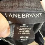 Lane Bryant  Plus Size 28 Charcoal Pleated Wide Leg Trousers Pockets‎ Office Photo 5