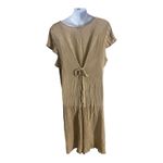 Anna Maxwell Brown Sequined Shift Long Dress Plus Size 3XWP Short Sleeve Boho Brown Photo 4