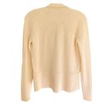 Elie Tahari 100% Extra Fine Merino Wool Ivory Knit Cardigan Photo 2