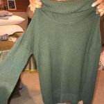 Hollister Green Cold Shoulder Sweater Photo 0