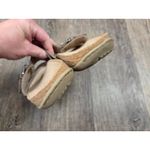 Earth Origins Earth Perforated Leather Slide Sandals Sand Antigua Warm Taupe Shoes Size 8.5 Photo 7