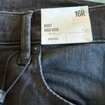 EXPRESS NWT  BOOT HIGH RISE KNEE DISTRESSED SIDE SLIT JEANS BLACK 16R Photo 3