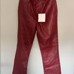 Pistola Burgundy Lennon Carmine High Rise Crop Women's Bootcut Pants | Size 26 Photo 1