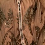 Mac Duggal   5434 Short Sleeve Beaded A-line Tea Length Dress Photo 14