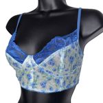 Fairy‎ Floral Mesh Lace Corset Style Bustier Size M Photo 1