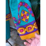 Adrianna Papell Women's Papell Petites Green Silk Suit Size 8 Photo 3