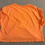 ZARA Orange Short Sleeve Crop Top Photo 1