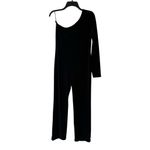 Vintage 90s Velvet Moda International One Shoulder Jumpsuit Size Medium Black Photo 2