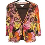 American Vintage Y2K Hippie Festival Brown Floral Girly 2000s Stretch Phoebe Friends Medium Photo 0