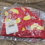 Free People  Mari Printed Bralette Red Lemon Bra Photo 9