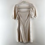 Abercrombie & Fitch Square Neck Puff Short Sleeve Mini Dress Tan Medium Photo 1